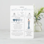 Bridal Party Info Kaart Wil jij mijn matron zijn? (Staand voorkant)