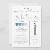 Bridal Party Info Kaart Wil jij mijn matron zijn? (Voorkant)