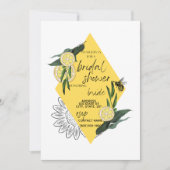 Bridal Party Invite - Geel Kaart (Voorkant)