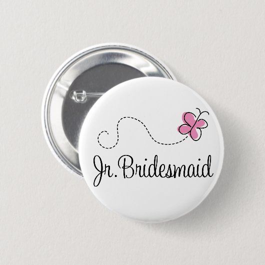 Bridal Party Jr Bridesmaid Button (Voorkant /achterkant)