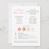Bridal Party Maid of Honor Voorstel & Informatie (Voorkant)