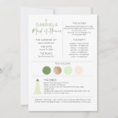 Bridal Party Maid of Honor Voorstel & Informatie (Voorkant)