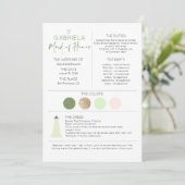 Bridal Party Maid of Honor Voorstel & Informatie (Staand voorkant)