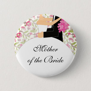Bridal Party Moeder van de Bride Button / Pin