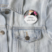Bridal Party Moeder van de Bride Button / Pin (In situ)