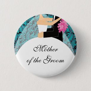 Bridal Party Moeder van de Bride Button / Pin