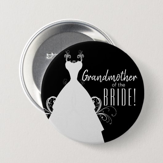 Bridal Party - Party of the Bride Button (Voorkant /achterkant)