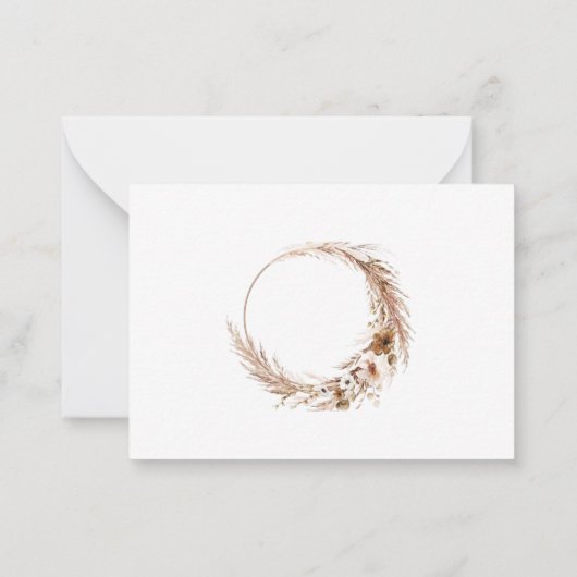 Bridal Party proposal Kaart Notitiekaartje (Achterkant)