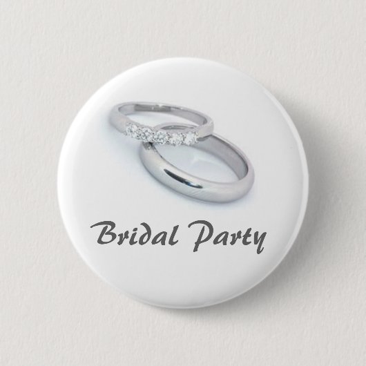Bridal Party Ronde Button 5,7 Cm (Voorkant)