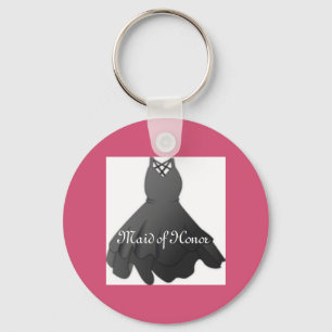 Bridal Party Sleutelhanger Roze Maid of Honor Sleu