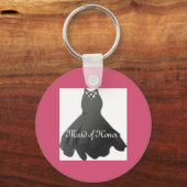 Bridal Party Sleutelhanger Roze Maid of Honor Sleu (Voorkant)