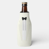 Bridal Party Tuxedo Best Man Wedding Bottle Cooler (Fles Voorkant)