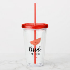 Bridal Party Watermelon Acryl Drinkbeker