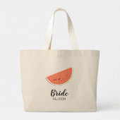 Bridal Party Watermelon Grote Tote Bag (Achterkant)