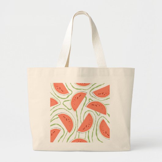 Bridal Party Watermelon Grote Tote Bag (Voorkant)