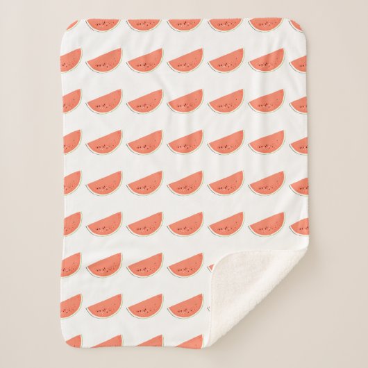 Bridal Party Watermelon Slices Sherpa Deken (Voorkant)