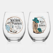 Bridal Party Wijnglas Zonder Voet (Voorkant)