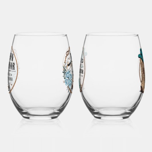 Bridal Party Wijnglas Zonder Voet (Links)