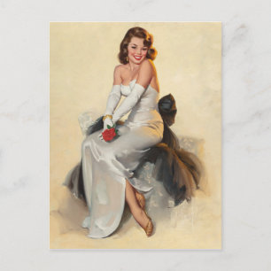 Bridal PinUp Briefkaart