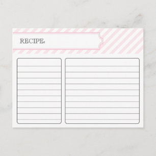 Bridal Recipe Card - Roze Briefkaart