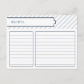 Bridal Recipe Kaart | Peacock Blue (Voorkant)