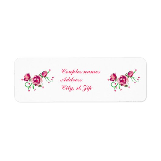 Bridal Roos Labels (Voorkant)