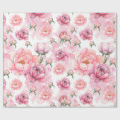 Bridal roze pinda's — Verpakkingspapier Cadeaupapier (Vlak)