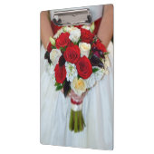 Bridal rozen bouquet klembord (Links)