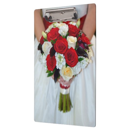 Bridal rozen bouquet klembord (Links)