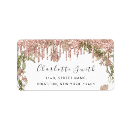 Bridal RSVP bruiloft Roos Floral White Etiket