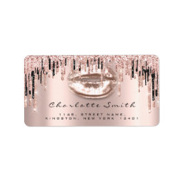 Bridal RSVP Kiss Roos Licht ongekend glitter Makeu Etiket