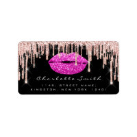 Bridal RSVP Kiss Roos Lips roze RoseGlitter Makeup