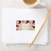 Bridal RSVP Wedding Event Floral Roos Marsala Etiket (Insitu)