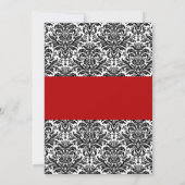 Bridal-schoeisel met zwarte en rode Damask Kaart (Achterkant)