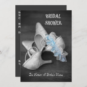 Bridal Shoes and Garter Belt Vrijgezellenfeest Inv Kaart