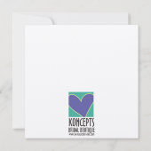 Bridal Shoes Bridal Shower Invitations Green/White Kaart (Achterkant)