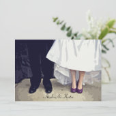 Bridal Shoes Rehearsal Uitnodiging (Staand voorkant)