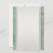 Bridal-show van Burlap Sand Dollar Kaart (Achterkant)