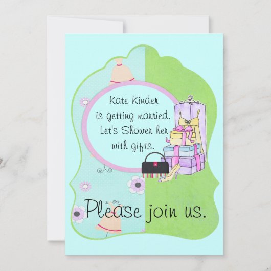 Bridal Shower Aankondiging uitnodiging (Voorkant)