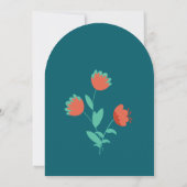 Bridal Shower - Afternoon Tea Party Invitation Kaart (Achterkant)