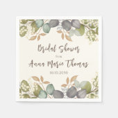 Bridal Shower Autumn Leaves Wedding Fall Foliage Servet (Voorkant)