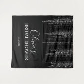 Bridal Shower Backdrop - Night & String Lights Wandkleed (Voorkant (horizontaal))