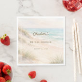 Bridal Shower beach coastal elegant luncheon Servet (Insitu)