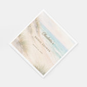 Bridal Shower beach coastal elegant luncheon Servet (Hoek)