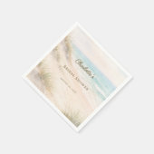 Bridal Shower beach coastal elegant Servet (Hoek)