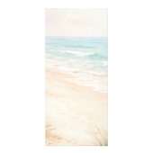 Bridal Shower beach party menu card (Achterkant)