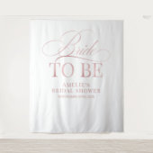 Bridal shower Bride to Be backdrop Wandkleed (Voorkant)