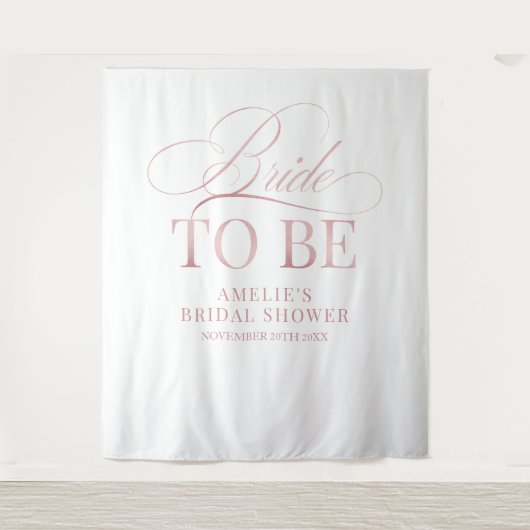 Bridal shower Bride to Be backdrop Wandkleed (Voorkant)