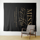 Bridal shower elegant Miss to Mrs backdrop Wandkleed (In Situ (horizontaal))