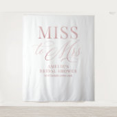 Bridal shower elegant rose gold backdrop wandkleed (Voorkant)
